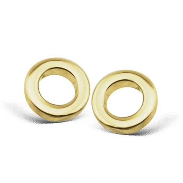 JWLS4U | Earstuds Circle Gold